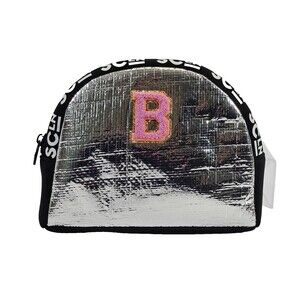 PLK Stoney Clover Lane SCln Foil "B" Monogram Make-Up Bag Organizer Travel Pouch